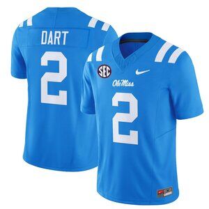 Jaxson Dart Powder Blue Stitched Vapor Jersey For Mens Youths Select